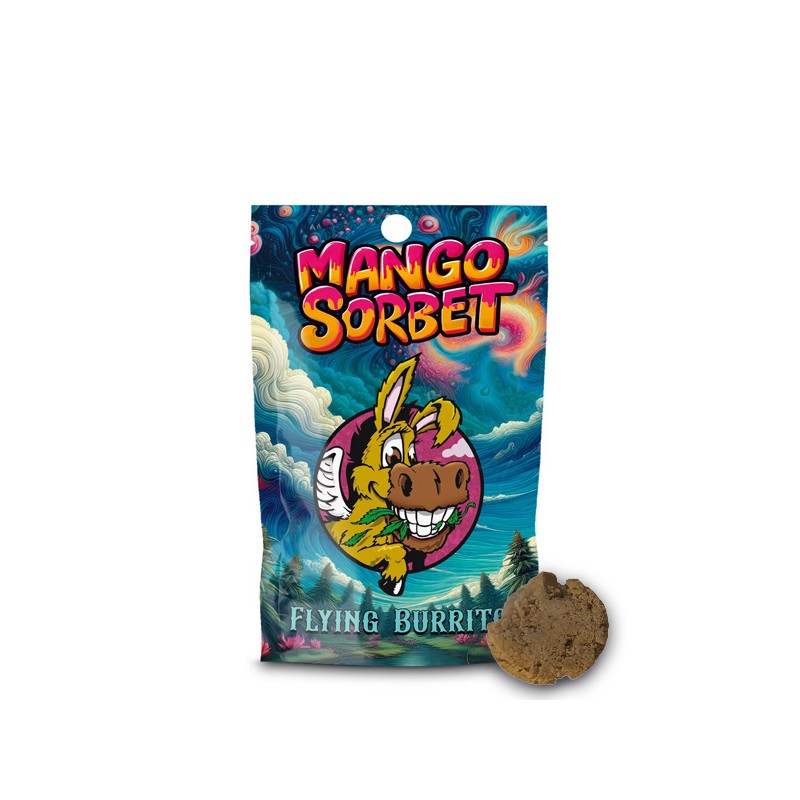 CBD Hash Flying Burrito Mango Sorbet