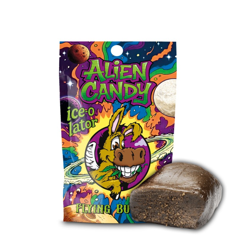 Cbd  Hash Flying Burrito  Ice-o-lator Alien Candy  2 gr.
